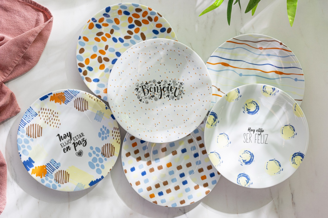 Dessert Plate Set (6 Bucati), Glow dust, UnicUtil, Culoarea Multicolor