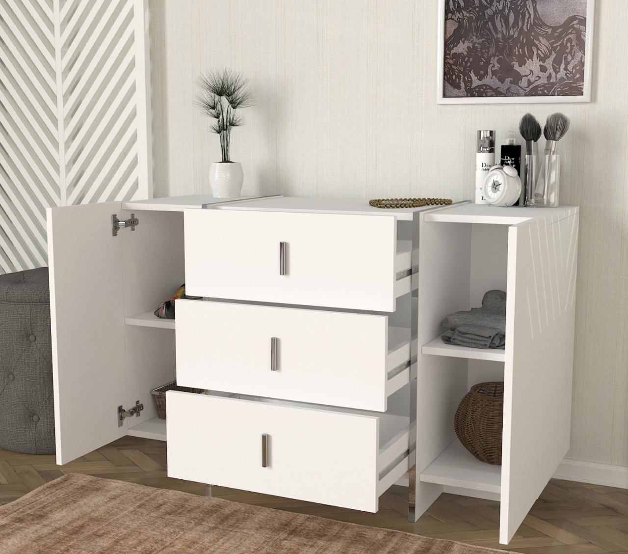 Dulap, Elegant View, UnicUtil, Alb, UUORG78 - 2 | YEO