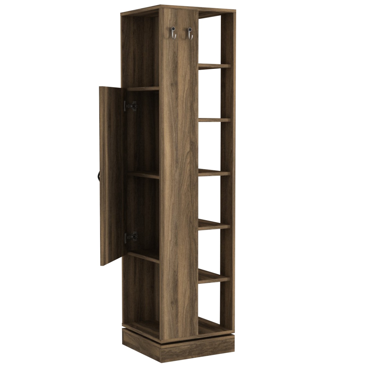 Dulap Hol Rotativ, Bold Turn, UnicUtil, 44.8 x 44.8 x 180 cm, Maro - imagine 10