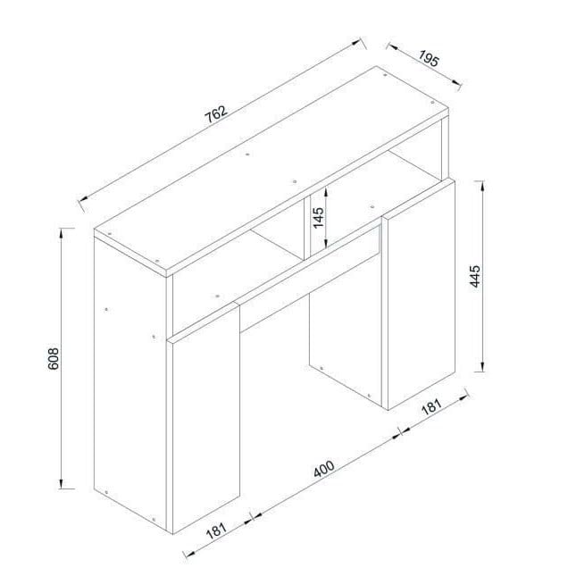 Dulap Organizator pentru Baie UnicUtil, 76 x 20 x 61 cm, Alb - 1 | YEO