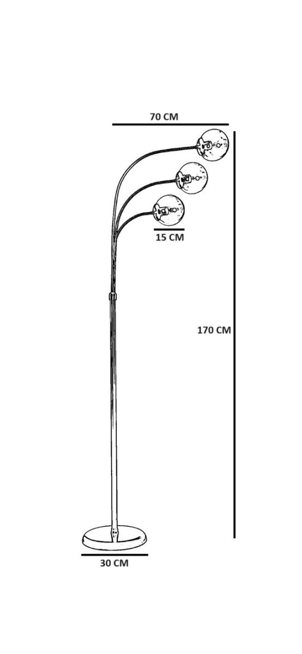 Lampadar, Breeze echo, UnicUtil, Culoarea Auriu Alb - 4 | YEO