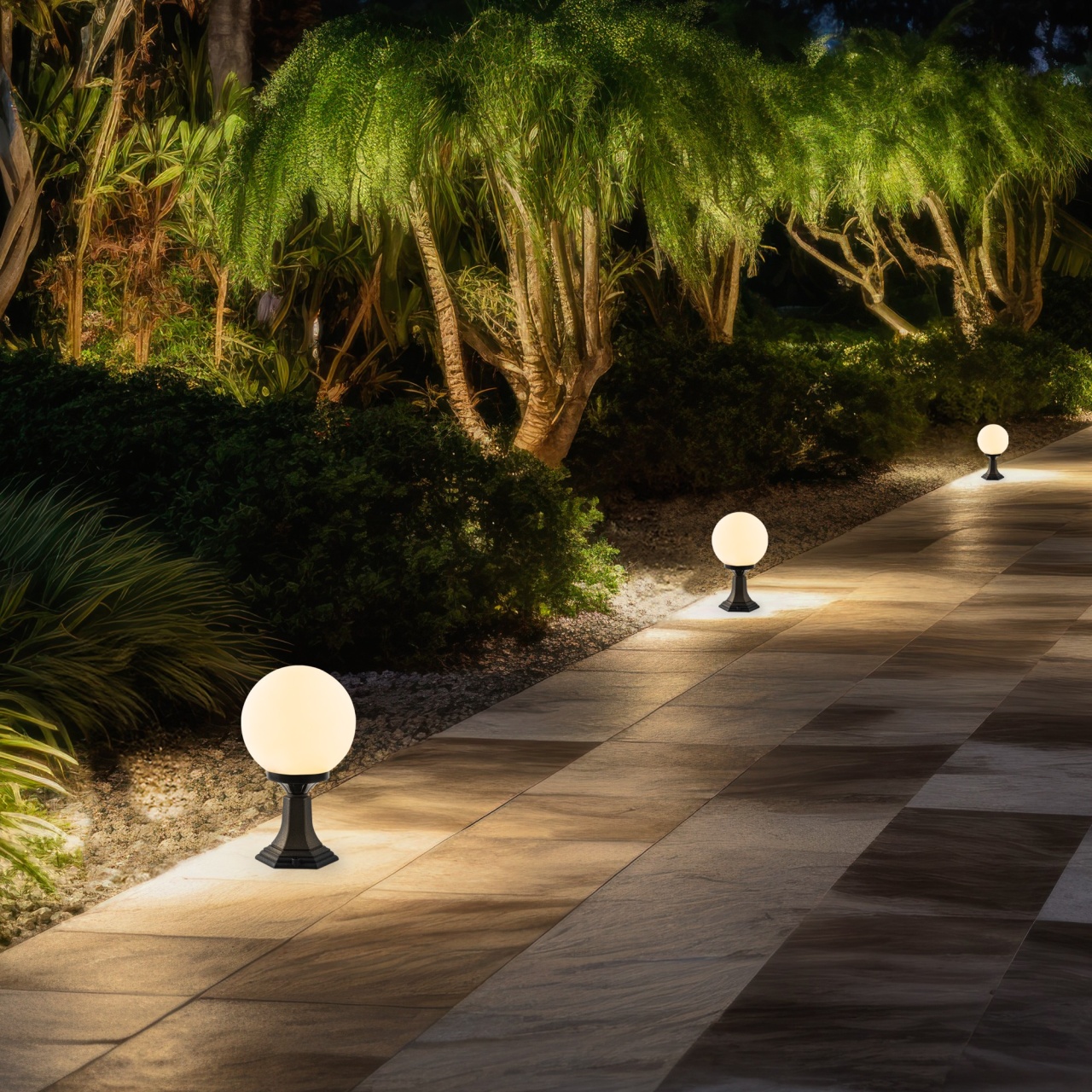 Lampadar Exterior, Grove peak, UnicUtil, Culoarea Negru - 2 | YEO