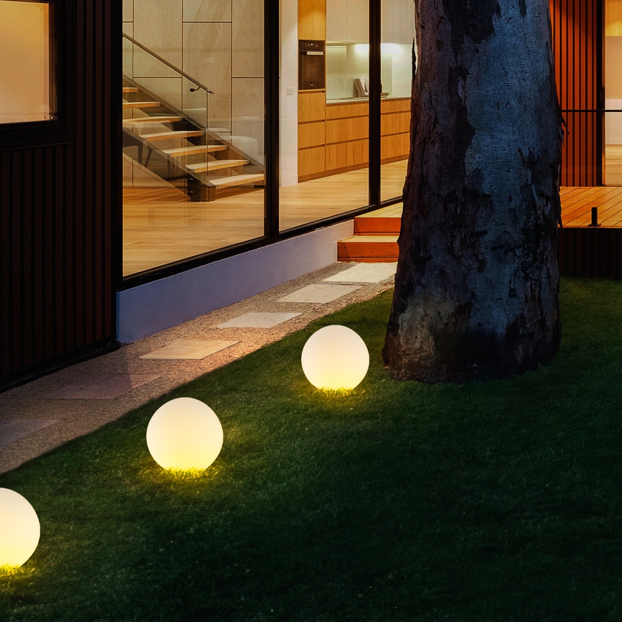 Lampadar Exterior, Spark echo, UnicUtil, Culoarea Negru - 1 | YEO