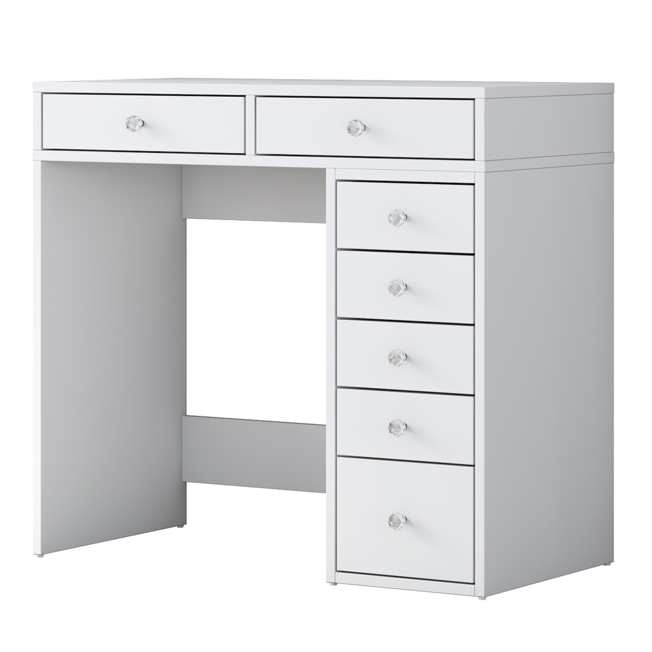 Masă de machiaj, Bj108 2437, UnicUtil, Alb, Lățime: 90 cm, Înălțime: 81,6 cm, Adâncime: 44,5 cm - view 3