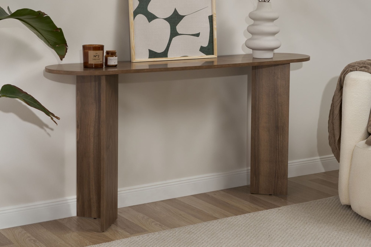Masa decor, Sira Walnut, UnicUtil, Nuc, Lățime: 150 cm, Înălțime: 75 cm, Adâncime: 35 cm - view 2