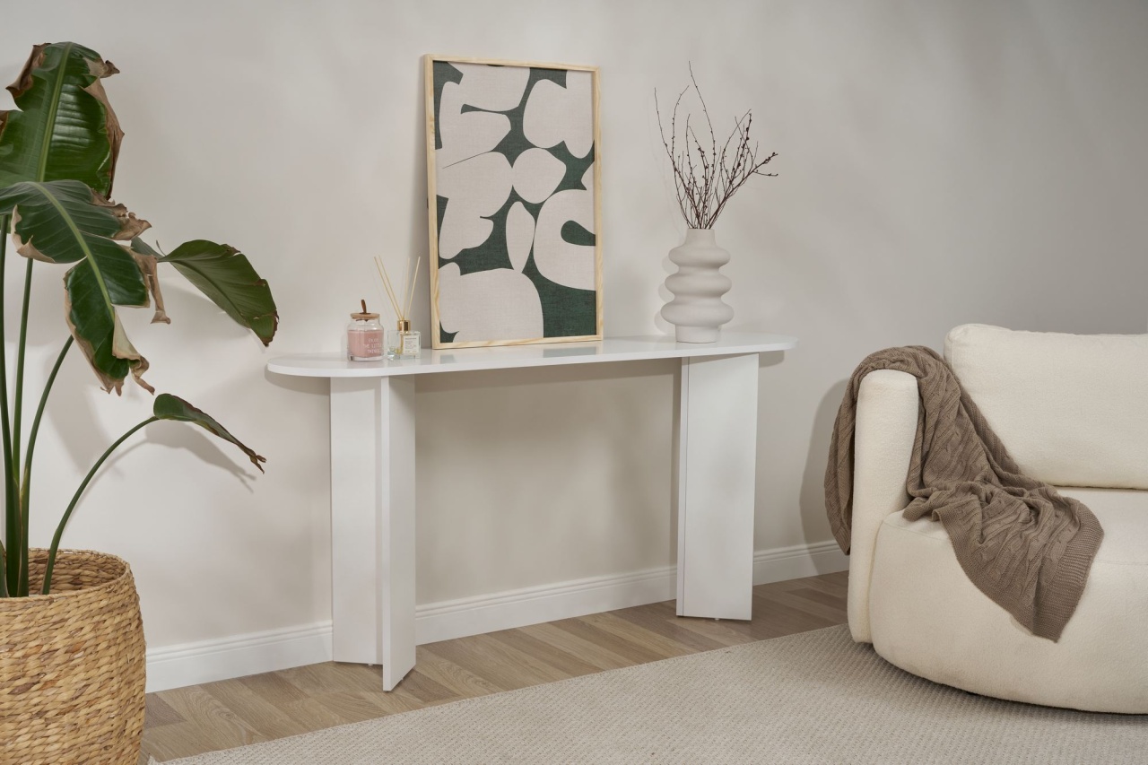 Masa decor, Sira White, UnicUtil, Alb, Lățime: 150 cm, Înălțime: 75 cm, Adâncime: 35 cm - view 4