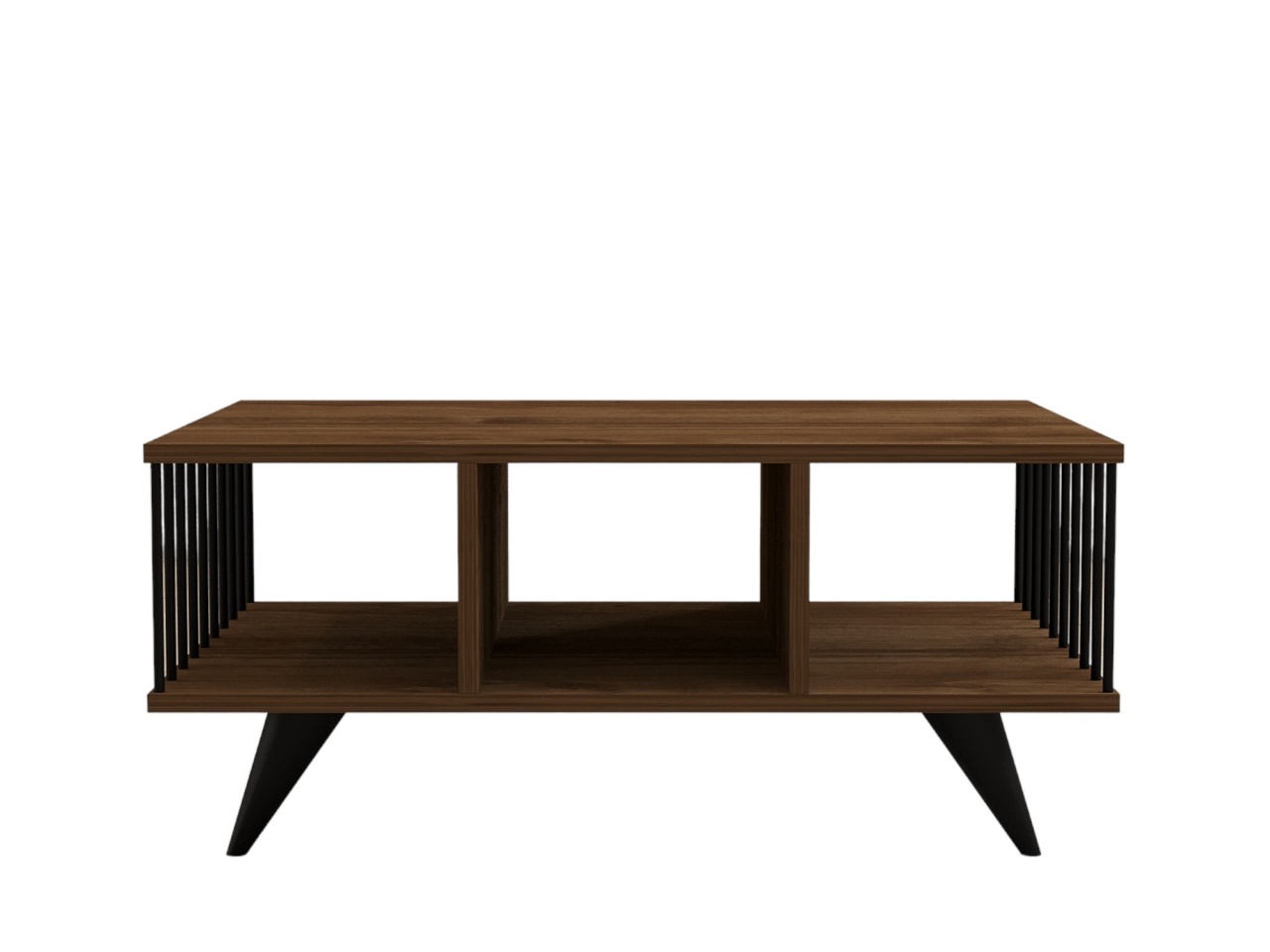 Măsuţă de cafea, Bert Walnut, UnicUtil, Nuc, Lățime: 90 cm, Înălțime: 40 cm, Adâncime: 60 cm - view 5