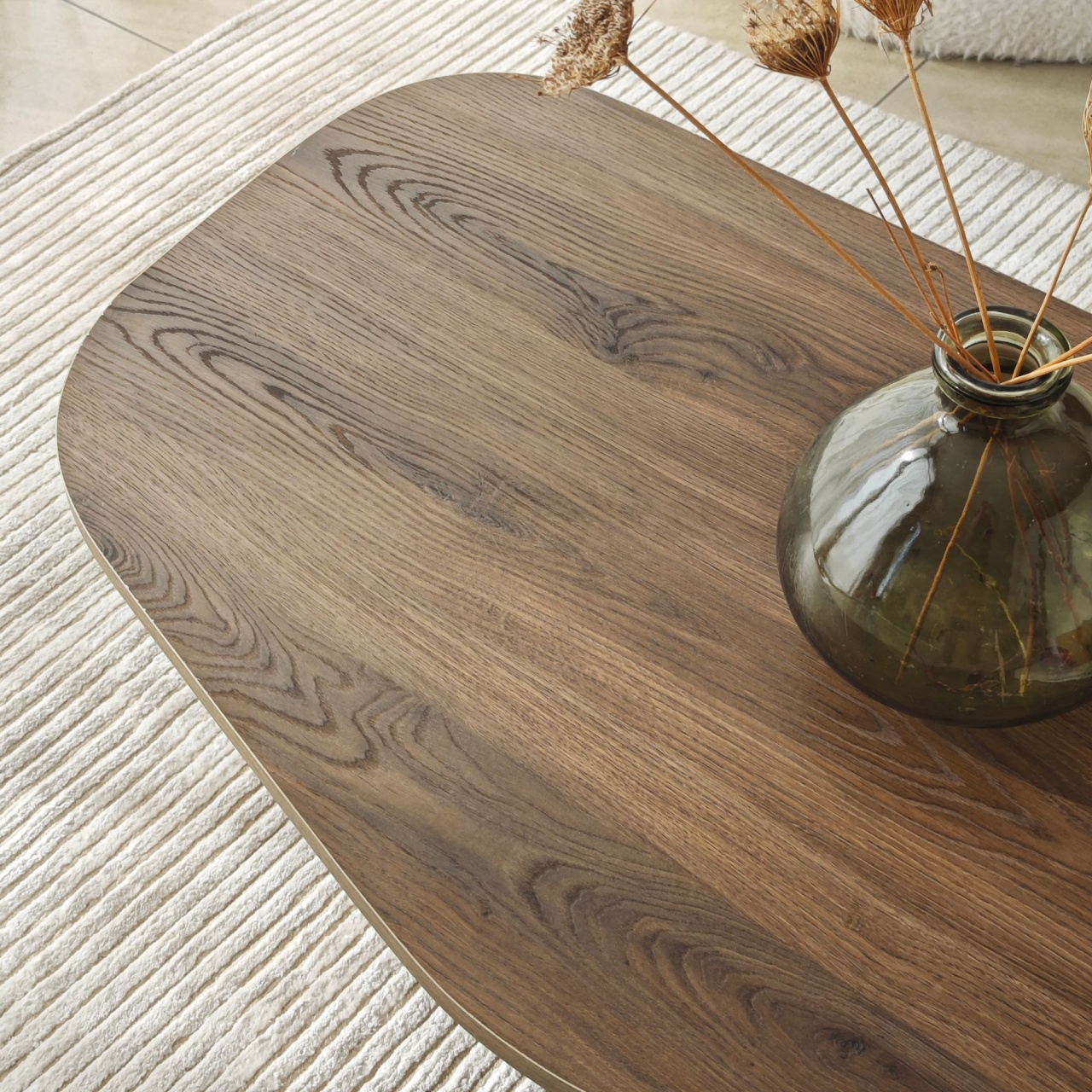 Măsuţă de cafea, Rock Walnut, UnicUtil, Nuc, Lățime: 100 cm, Înălțime: 35 cm, Adâncime: 60 cm - view 9