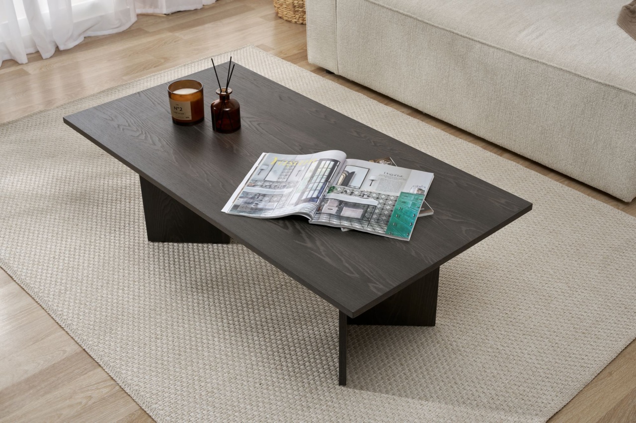 Măsuţă de cafea, Sabin Lumiere, UnicUtil, Lumiere Black, Lățime: 119 cm, Înălțime: 40 cm, Adâncime: 60 cm - view 7