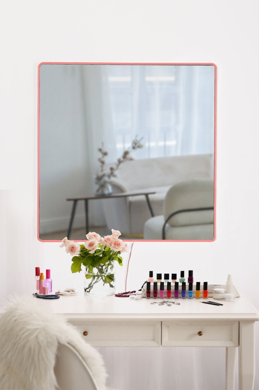 Oglinda, Flame mist, UnicUtil, Culoarea Roz - 3 | YEO