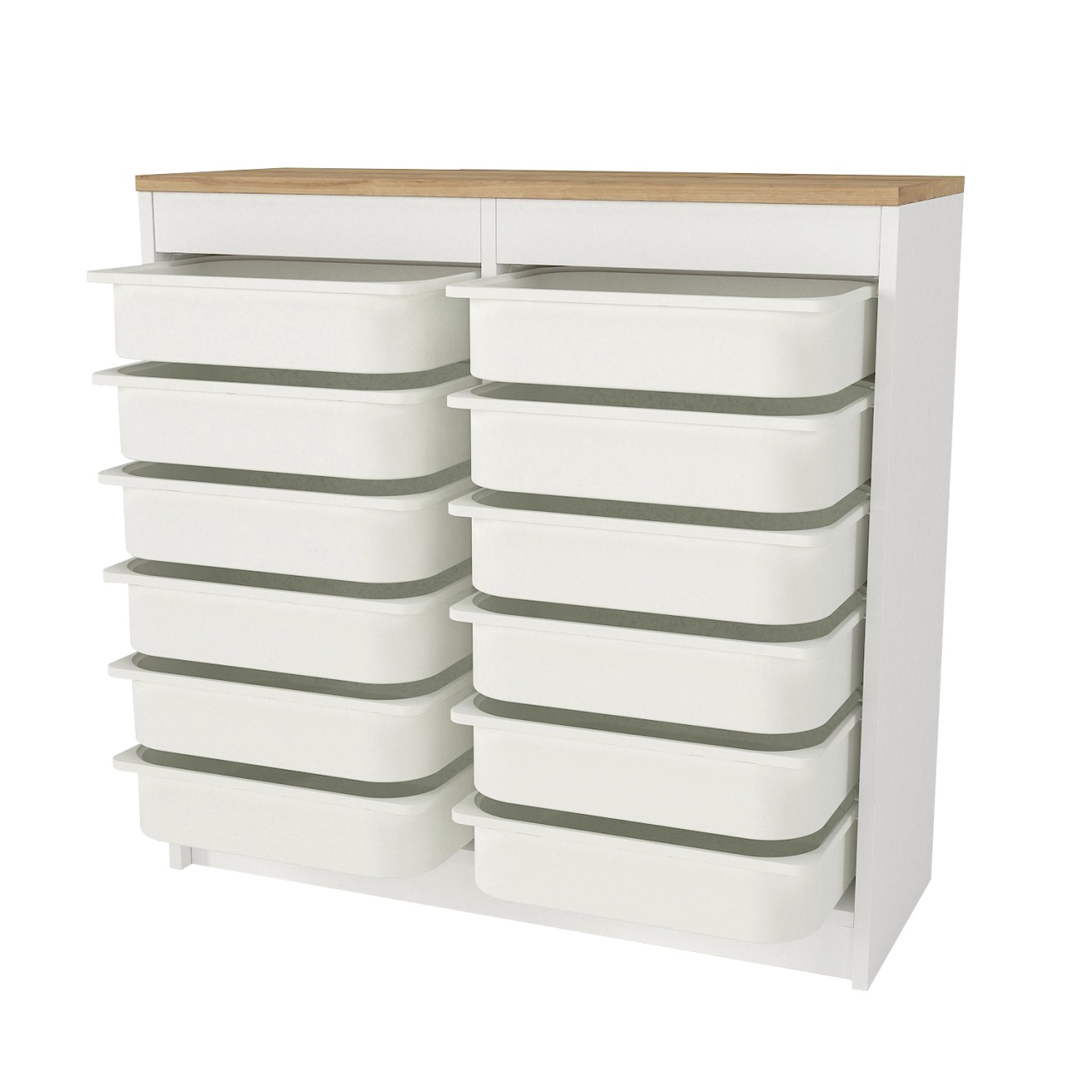 Organizator, Compact Storage, UnicUtil, 89 x 34 x 85 cm, Alb-Maro - imagine 8