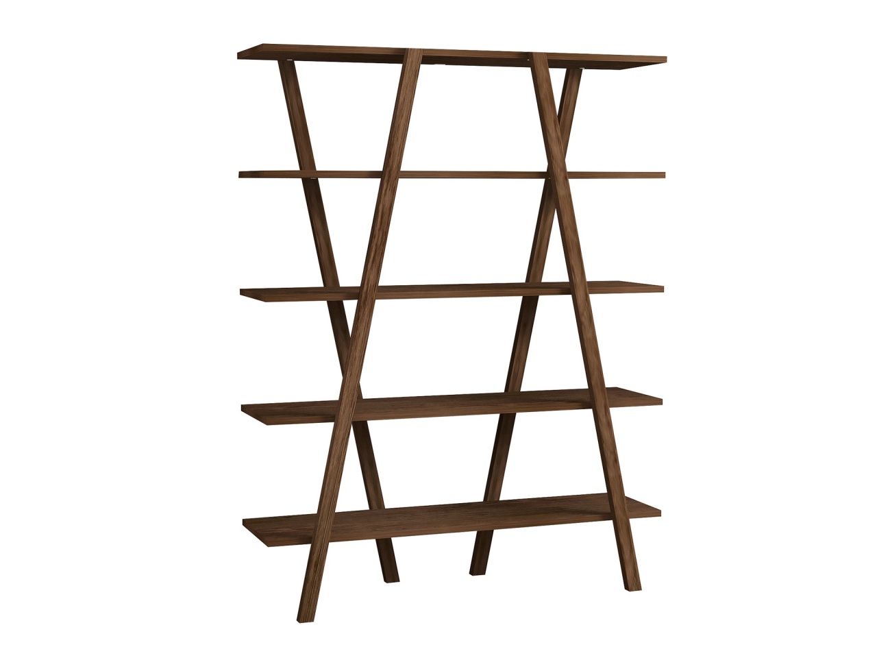 Raft de cărți, Perla Walnut, UnicUtil, Nuc, Lățime: 115 cm, Înălțime: 144 cm, Adâncime: 29,5 cm, 835PUQ3616 - view 3