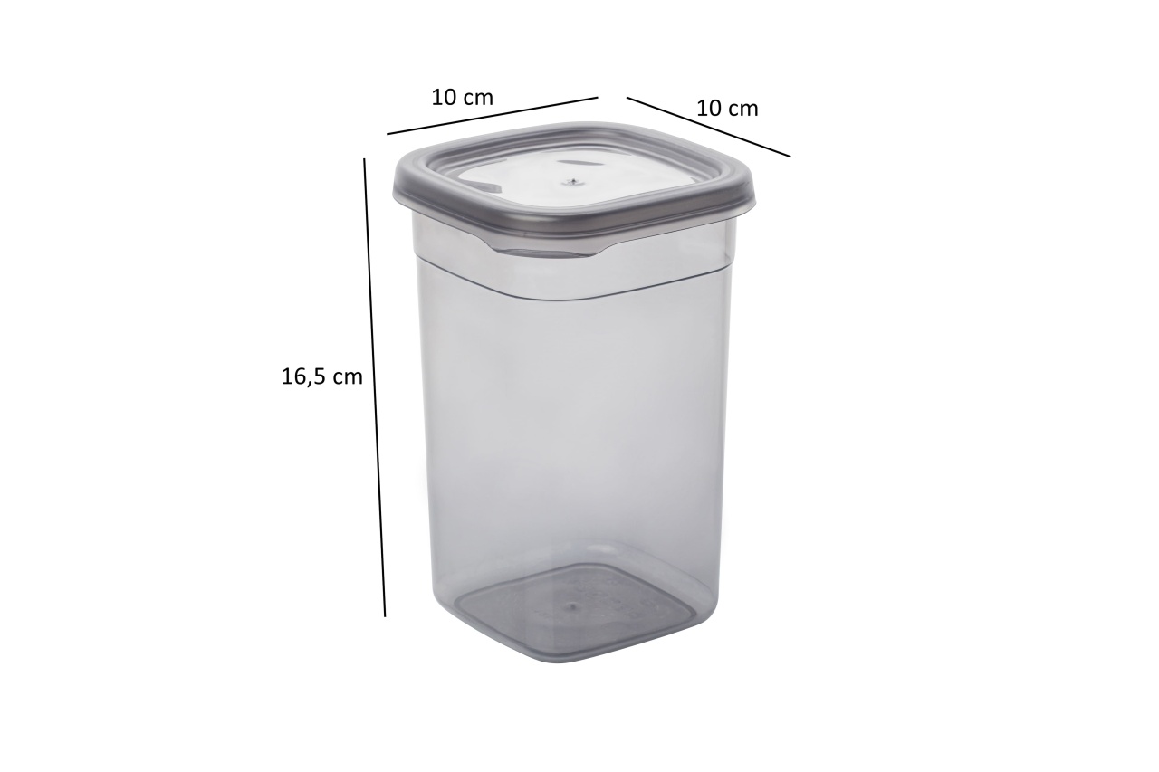 Set 12 recipiente alimentare , UnicUtil, Stylish Compact, Antracit - 2 | YEO