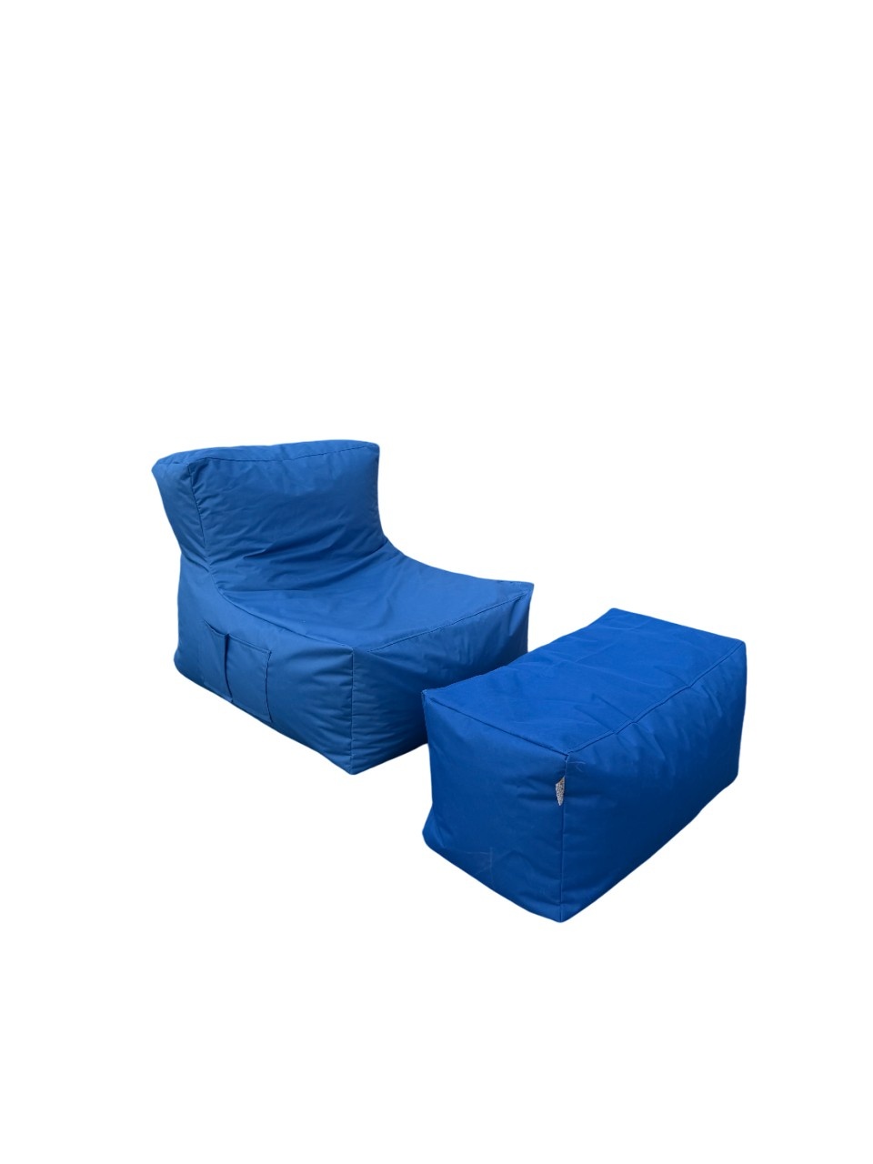 Set fotolii puf (2 Bucati), Blaze units, UnicUtil, Culoarea Albastru - 1 | YEO