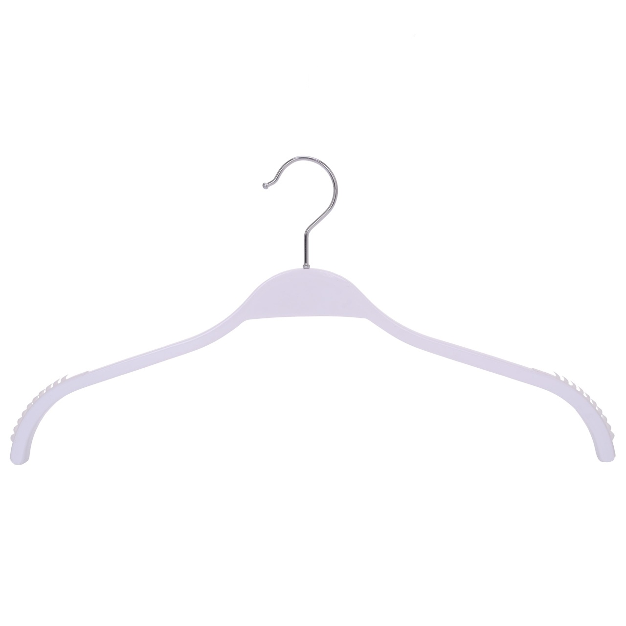 Umeraș din lemn, cu margini de cauciuc anti-alunecare si design modern, Alb, 1 bucata - imagine 5