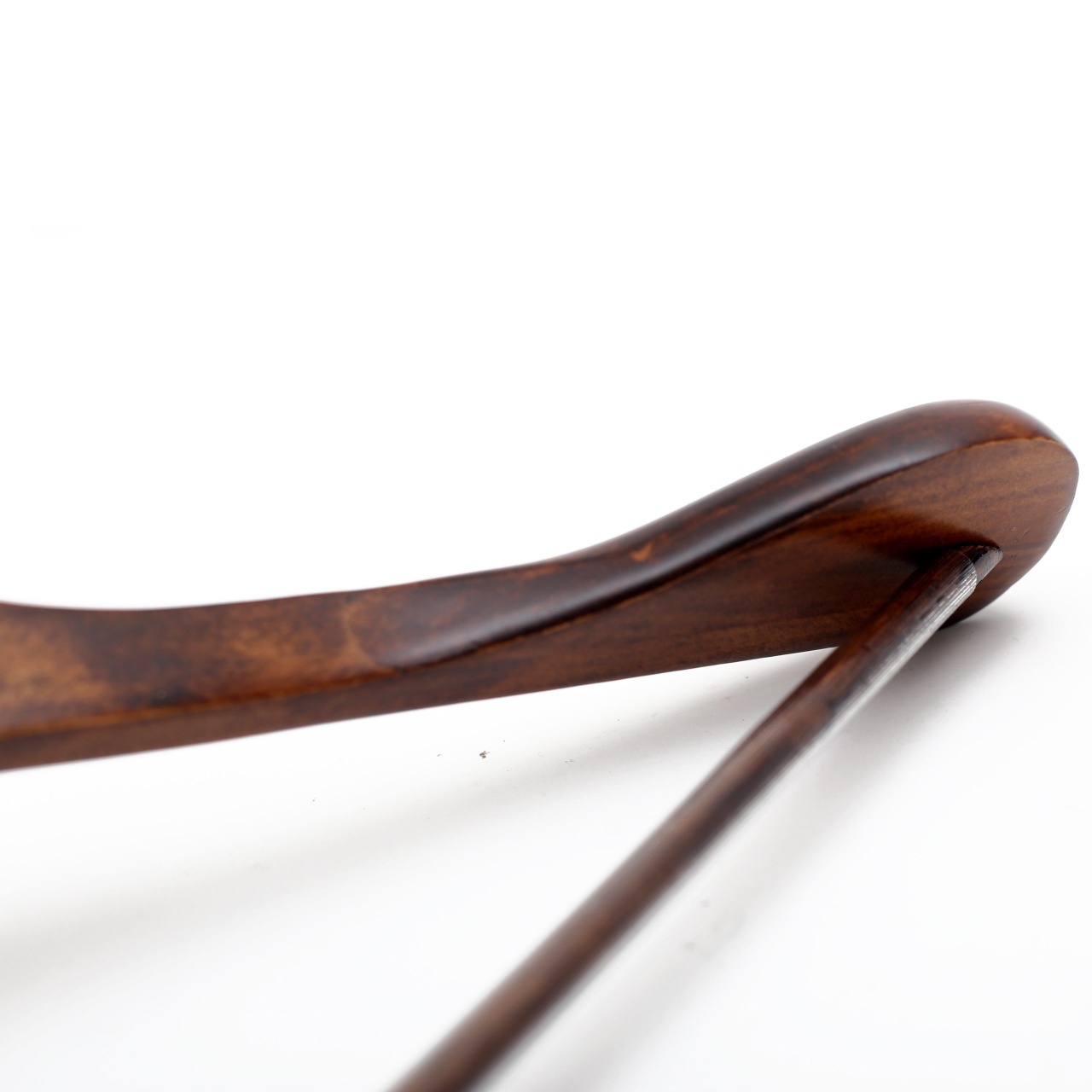 Umeraș din lemn cu umeri lați și design modern, pentru Costum/Tricouri, Vintage, 1 bucata - imagine 5