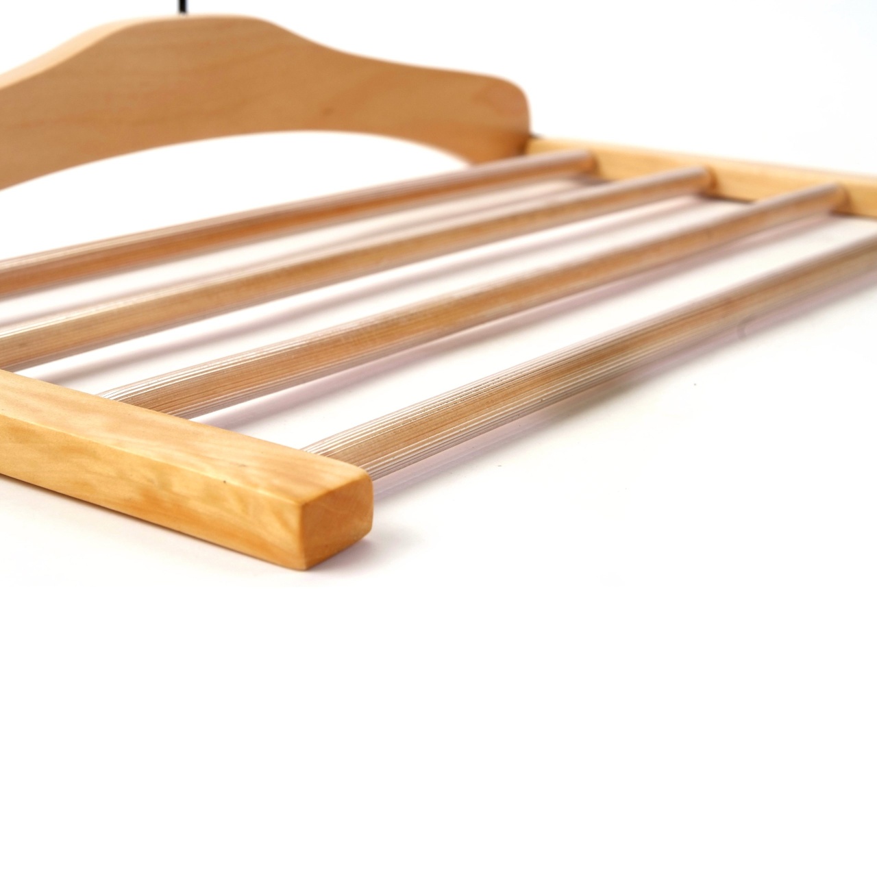 Umeraș pliabil din lemn, Multifunctional, Natur, 1 bucata - imagine 6