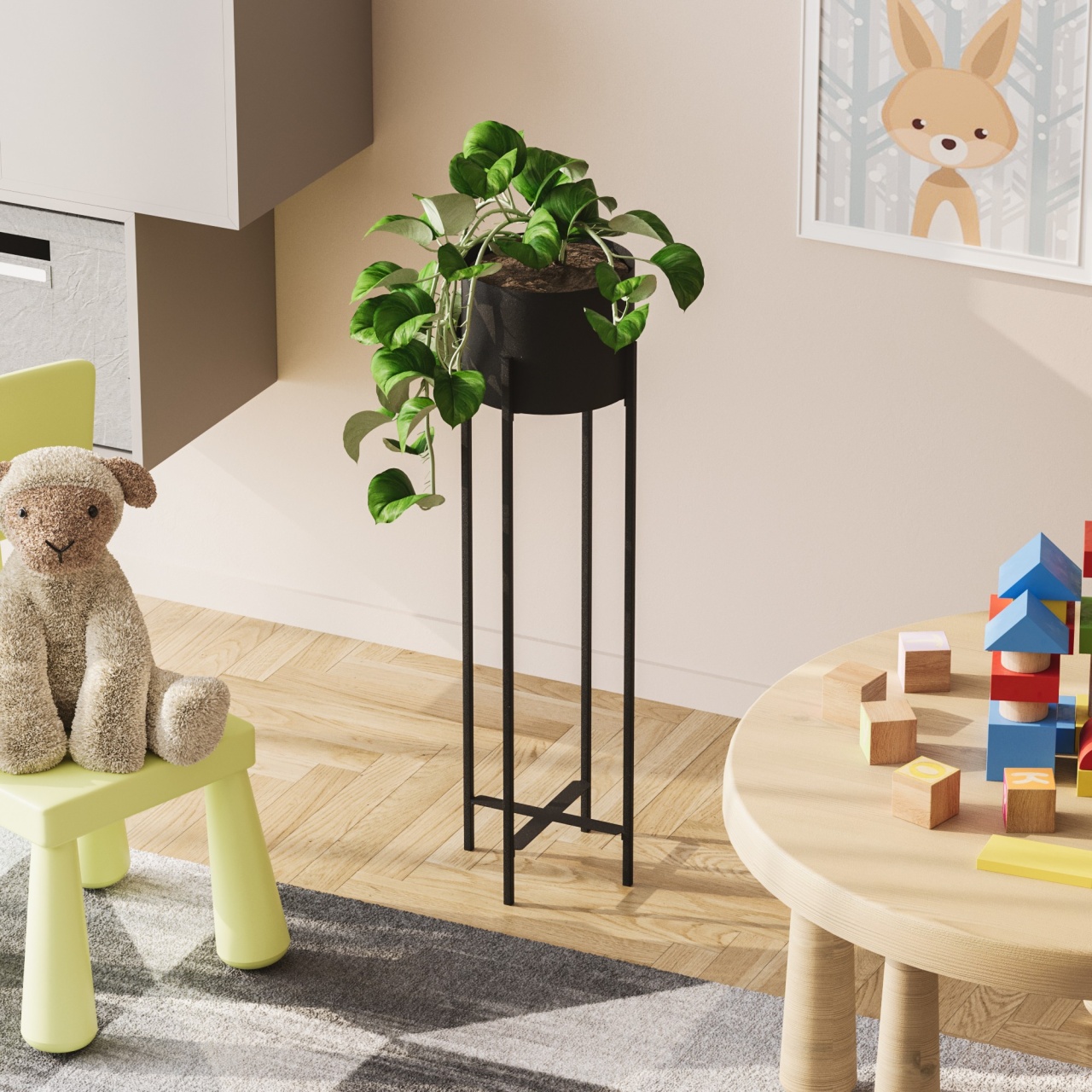 Vas Decorativ, Dust cloud, UnicUtil, Culoarea Negru - 2 | YEO