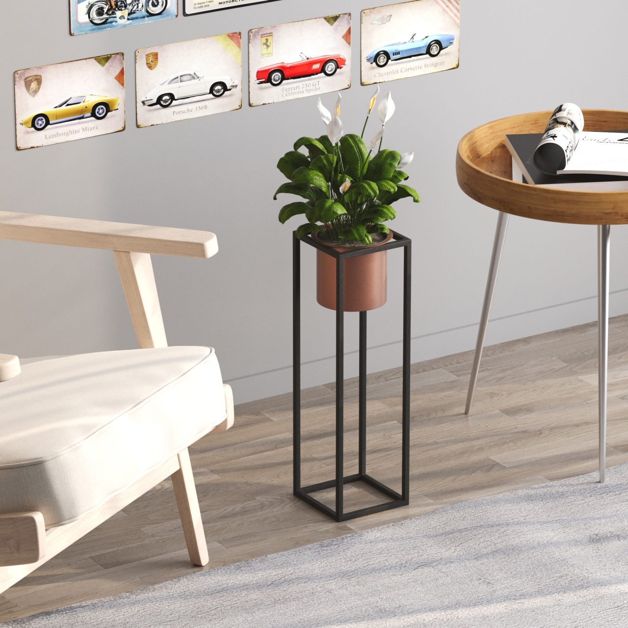 Vas Decorativ, Flame root, UnicUtil, Culoarea Negru Cupru - 2 | YEO