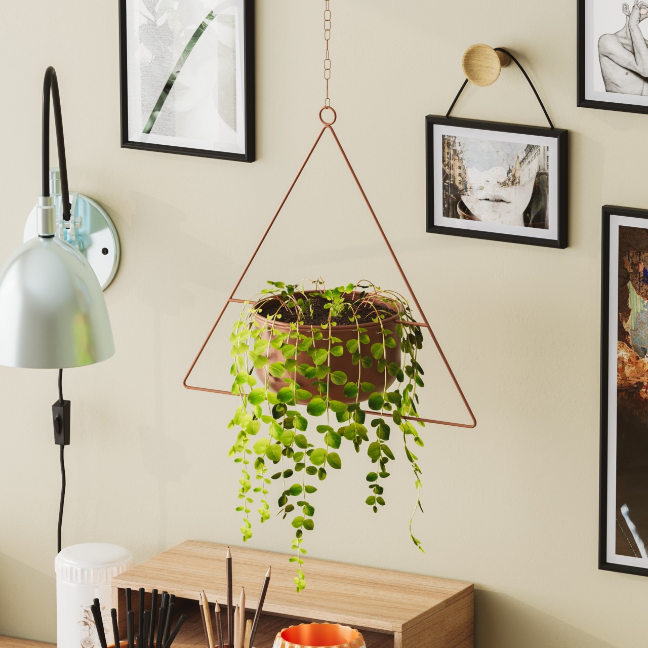 Vas Decorativ, Root ridge, UnicUtil, Culoarea Cupru