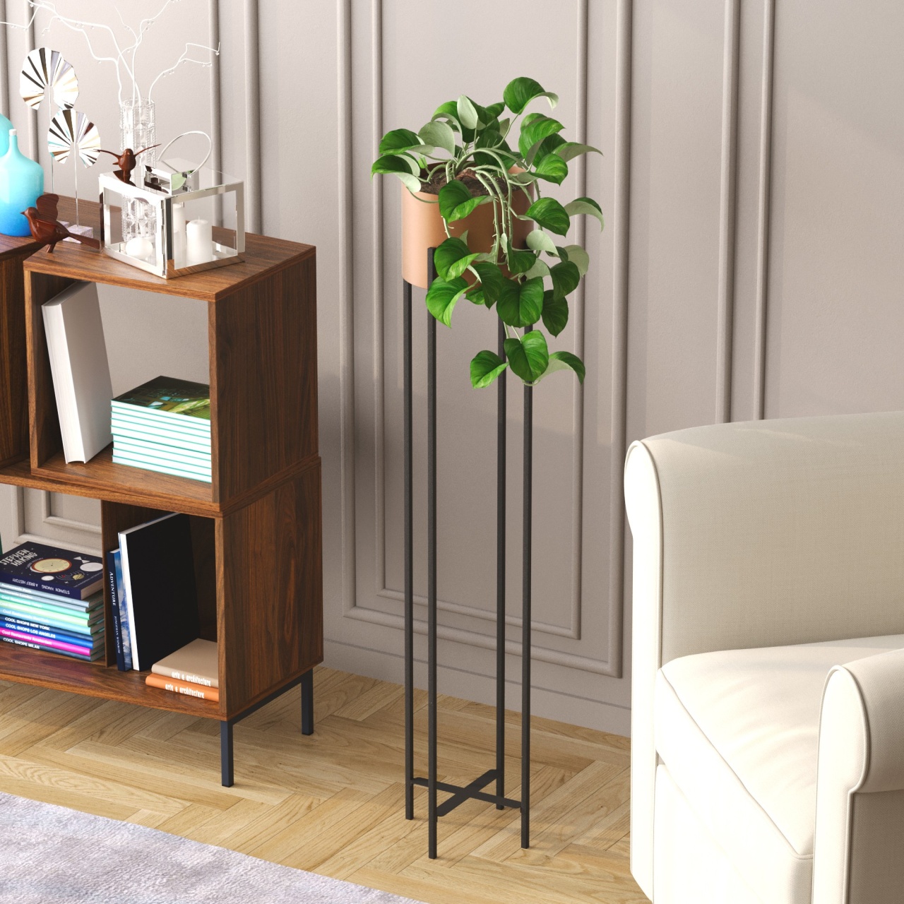 Vas Decorativ, Spark root, UnicUtil, Culoarea Negru Cupru