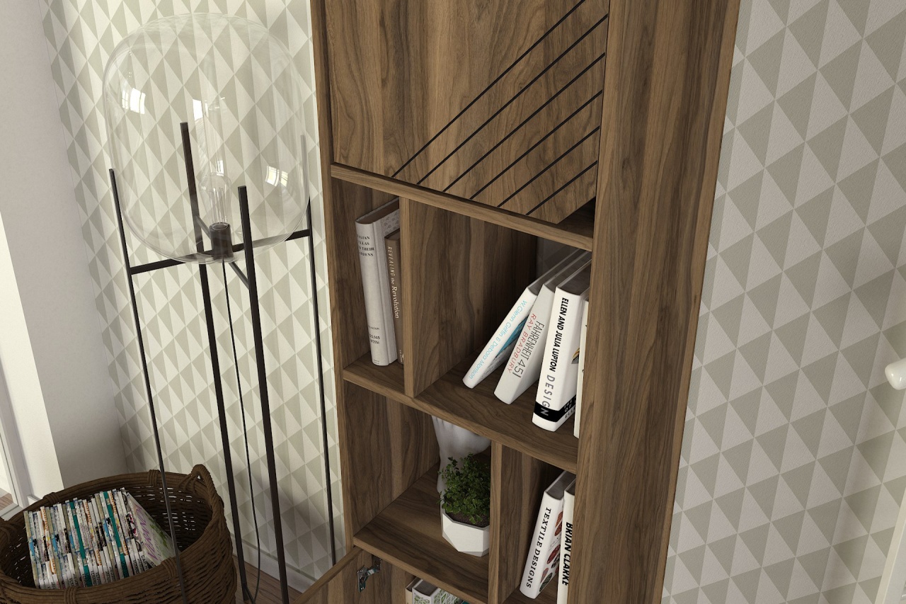 Biblioteca, Trendy Space, UnicUtil, 45 x 35 x 184 cm, Maro - imagine 4