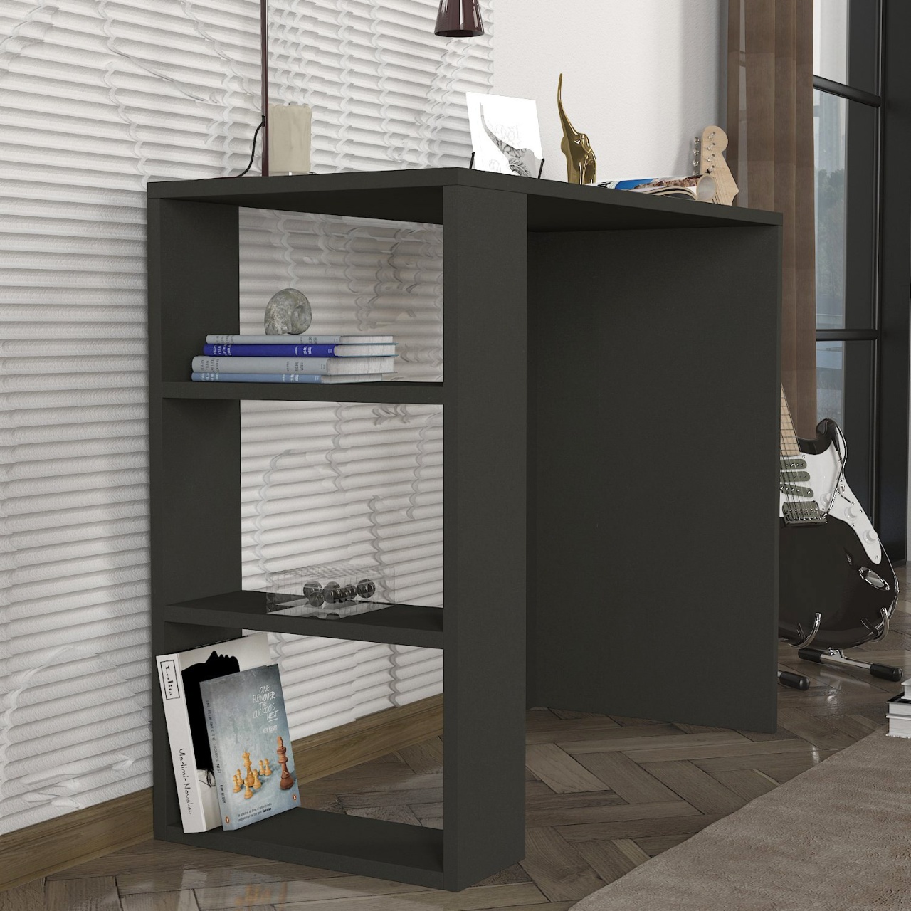 Birou Simplu, Design Modern, UnicUtil, 90 x 40 x 73.8 cm, Gri Antracit, UUDESK35 - 1 | YEO