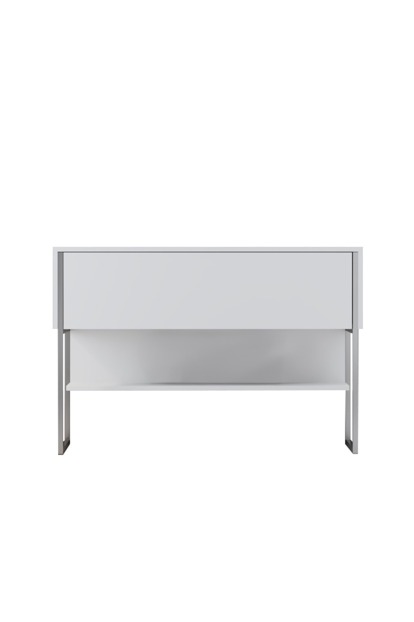 Comodă, Luxe Silver, UnicUtil, Argintiu-Alb, Lățime: 120 cm, Înălțime: 80 cm, Adâncime: 30 cm, 618BLY1405 - view 6