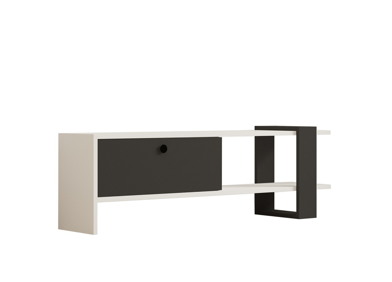 Comoda TV, Funda Design, UnicUtil, Antracit-Alb, Lățime: 120 cm, Înălțime: 36,8 cm , Adâncime: 25 cm, 835PUQ3029 - view 4