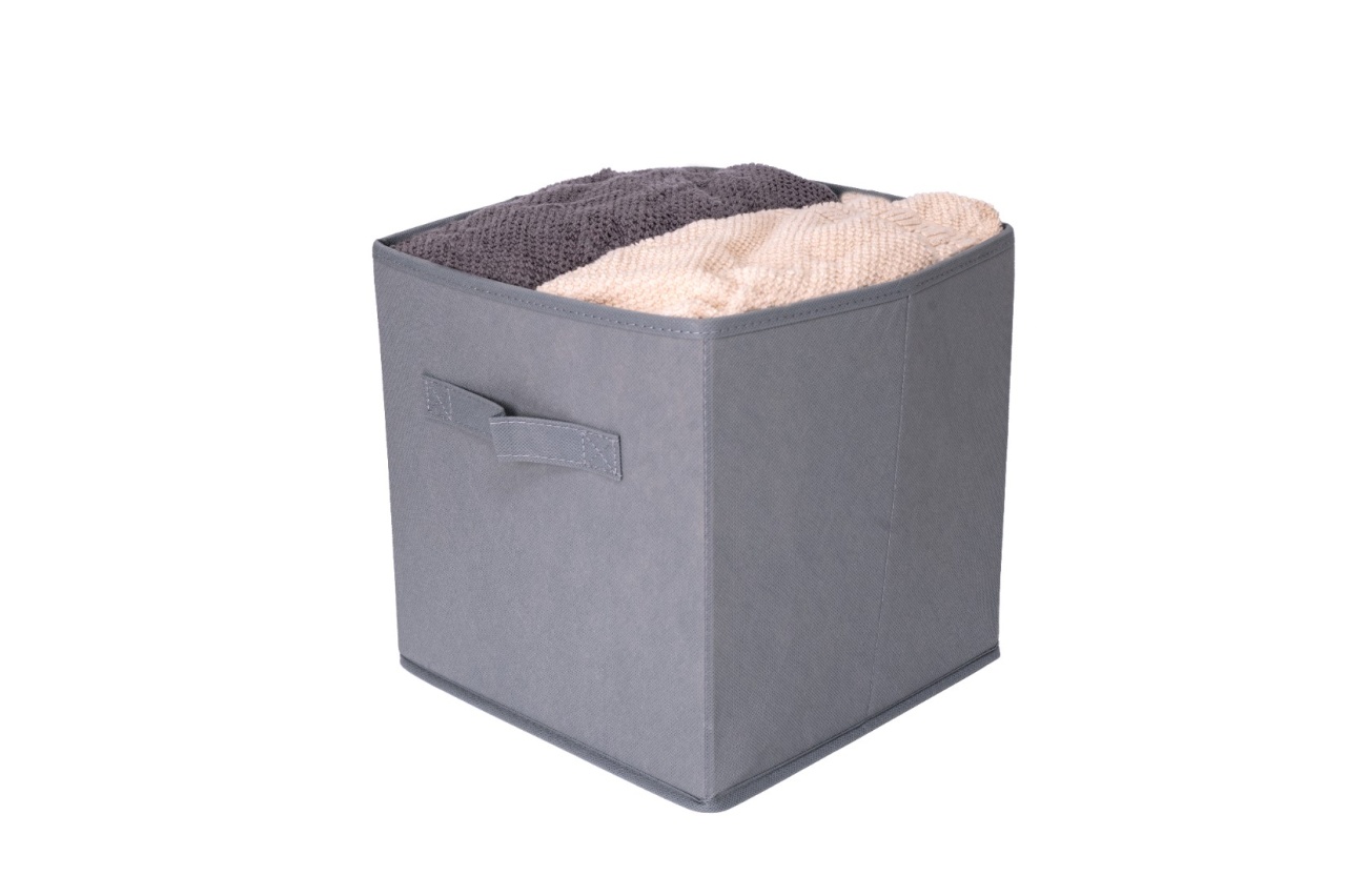 Cutie depozitare, Flex Box, UnicUtil, 28 x 28 x 28 cm, Gri - imagine 2