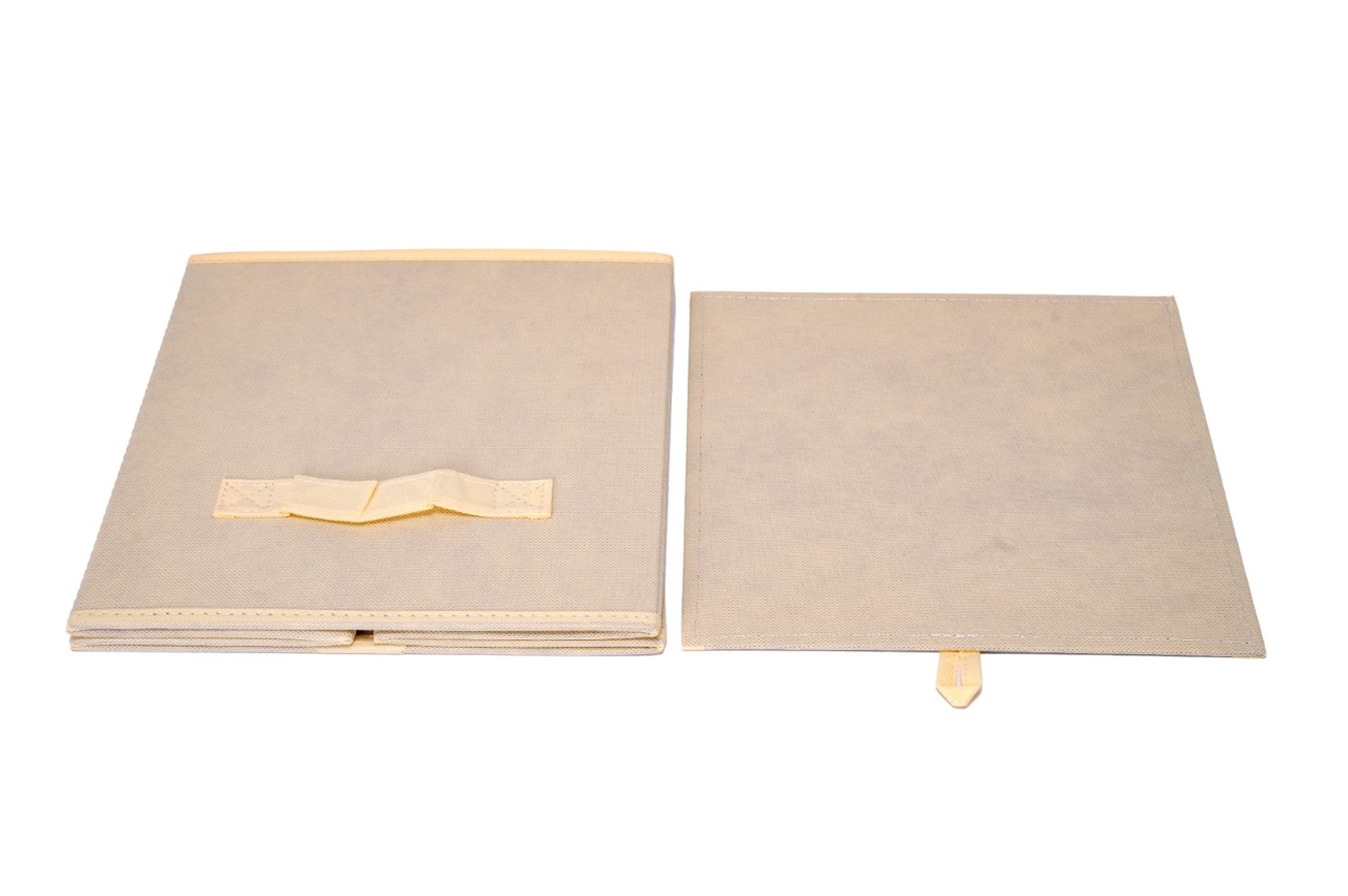 Cutie depozitare, Flex CreamBox, UnicUtil, 28 x 28 x 28 cm, Crem - imagine 6