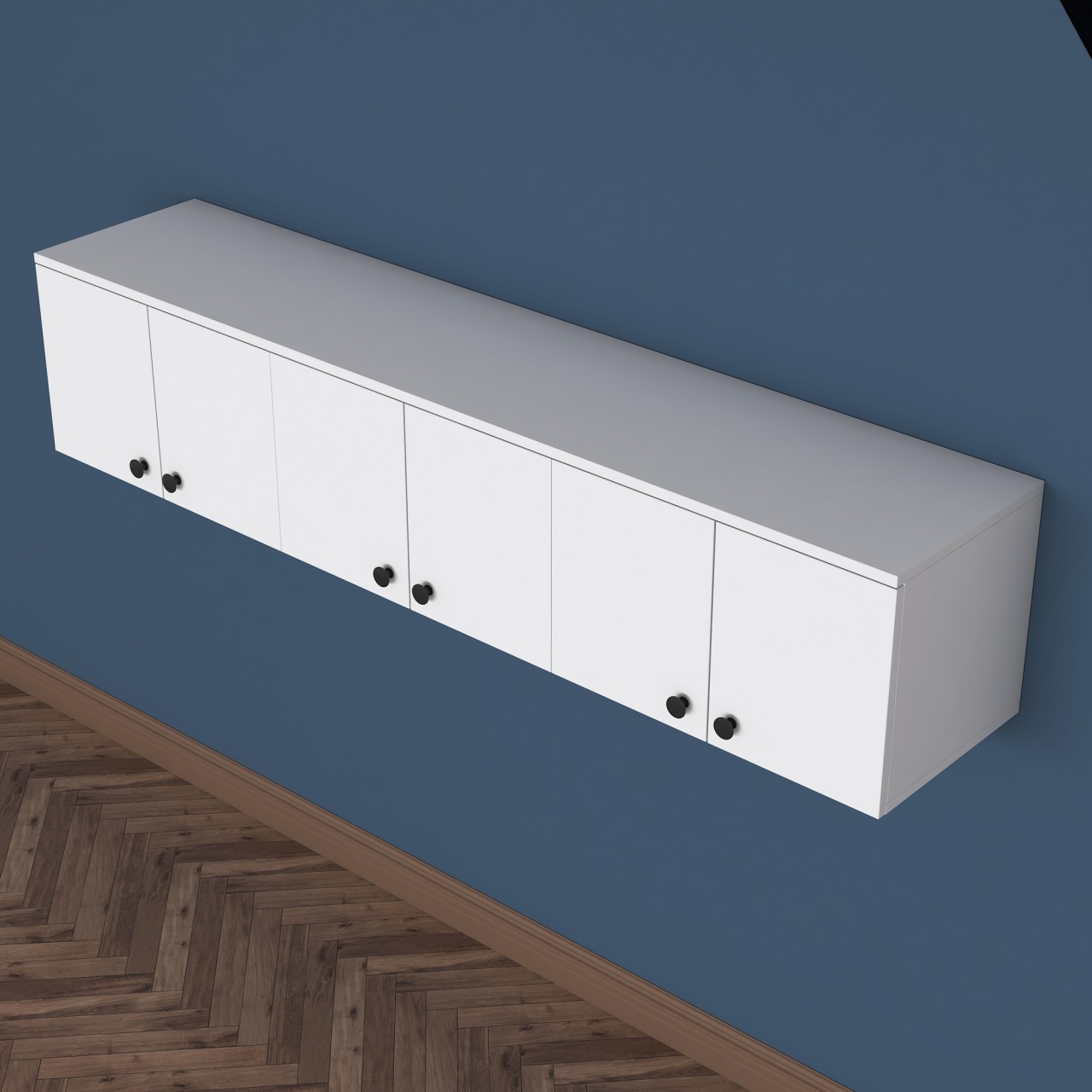 Dulap multifuncțional, Ea103 2566, UnicUtil, Alb, Lățime: 179,6 cm, Înălțime: 43,6 cm, Adâncime: 37,5 cm - view 5