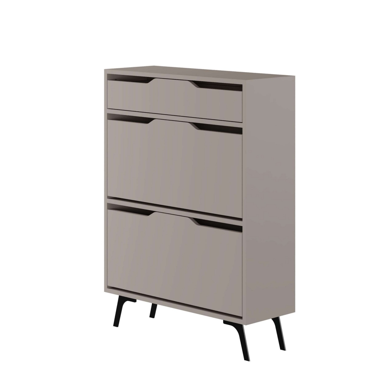 Dulap pentru pantofi, Astat Light, UnicUtil, Mocha deschisă, Lățime: 81,6 cm, Înălțime: 110 cm, Adâncime: 29,5 cm - view 2