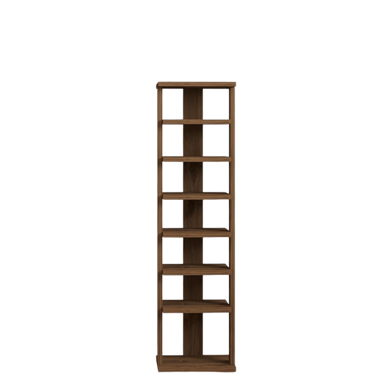 Dulap pentru pantofi, Ayka Walnut, UnicUtil, Nuc, Lățime: 29,6 cm, Înălțime: 110 cm, Adâncime: 29,6 cm - imagine 5