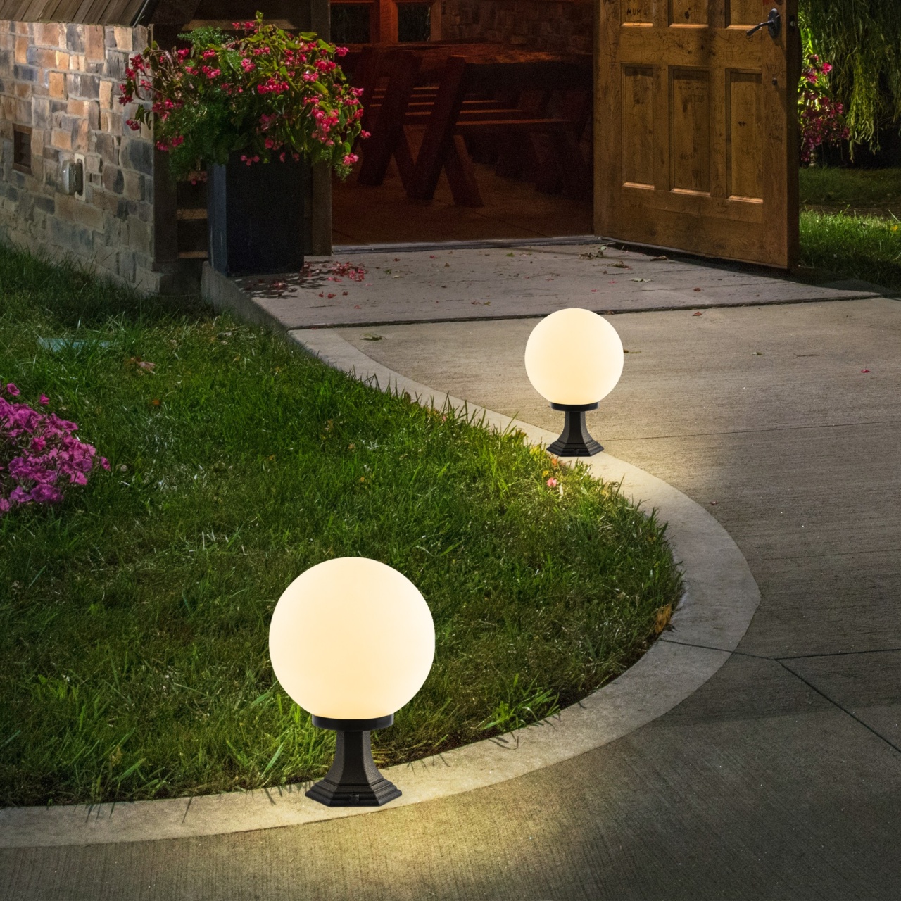 Lampadar Exterior, Cloud echo, UnicUtil, Culoarea Negru - 1 | YEO