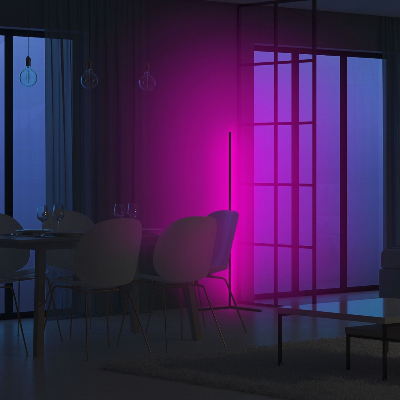 Lampadar, Spark cloud, UnicUtil, Culoarea Mov - 1 | YEO
