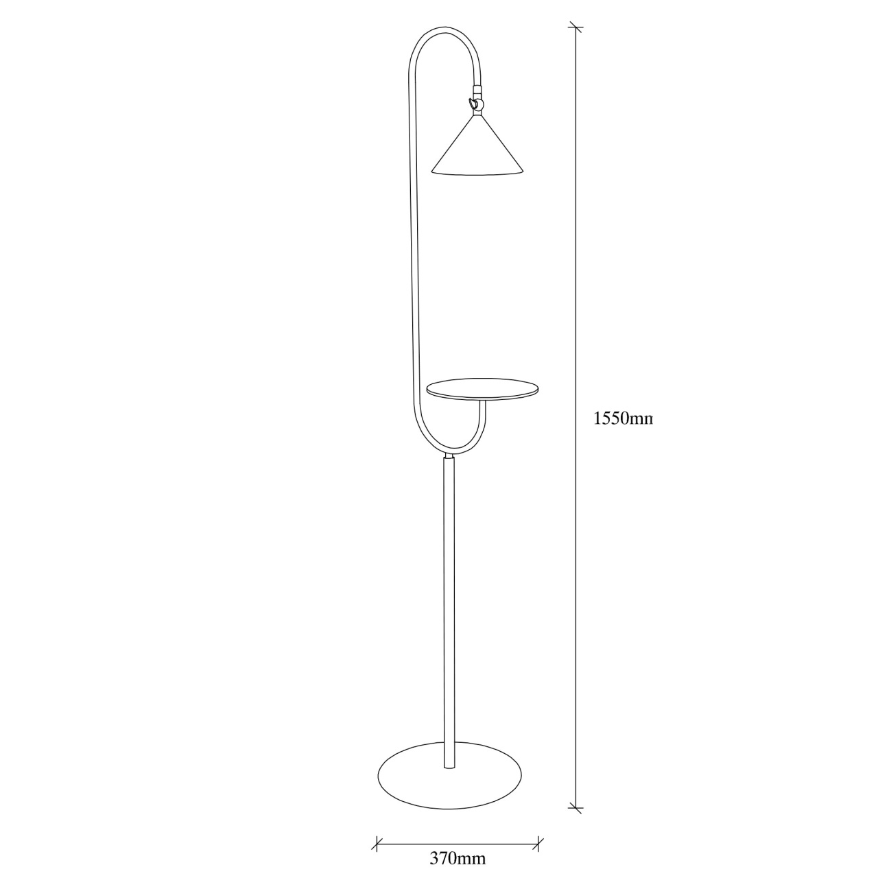 Lampadar, Storm spark, UnicUtil, Culoarea Negru Auriu - 2 | YEO