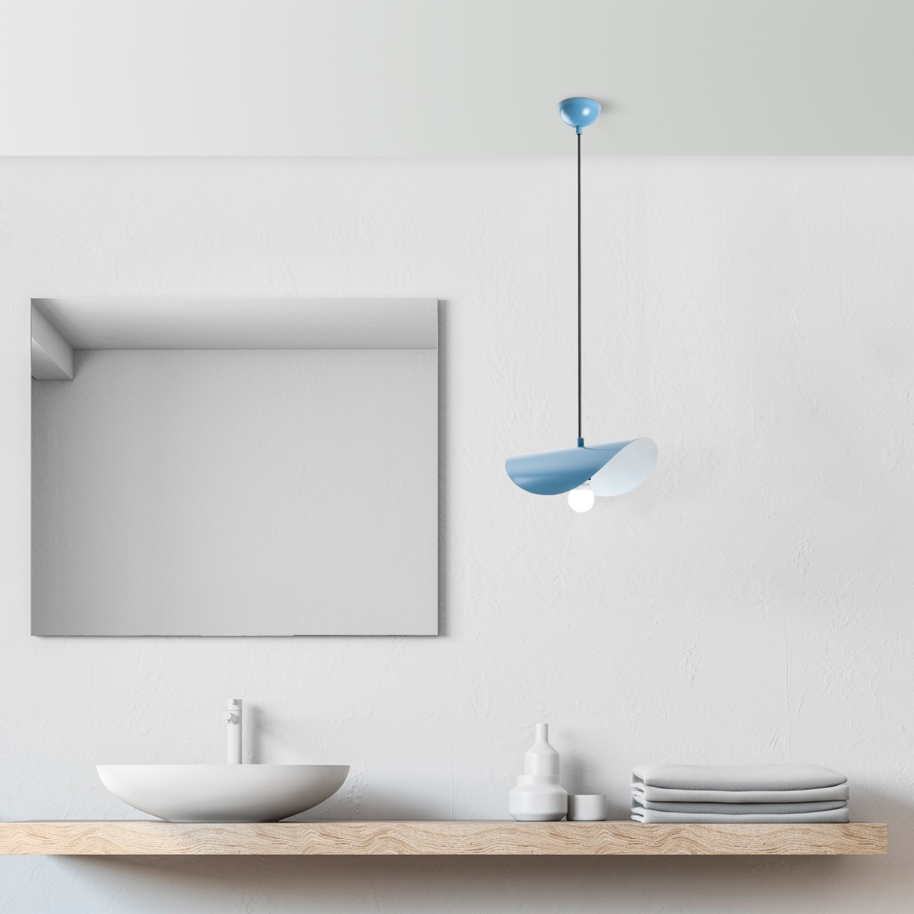 Lustra, Drift ripple, UnicUtil, Culoarea Albastru Deschis - 1 | YEO