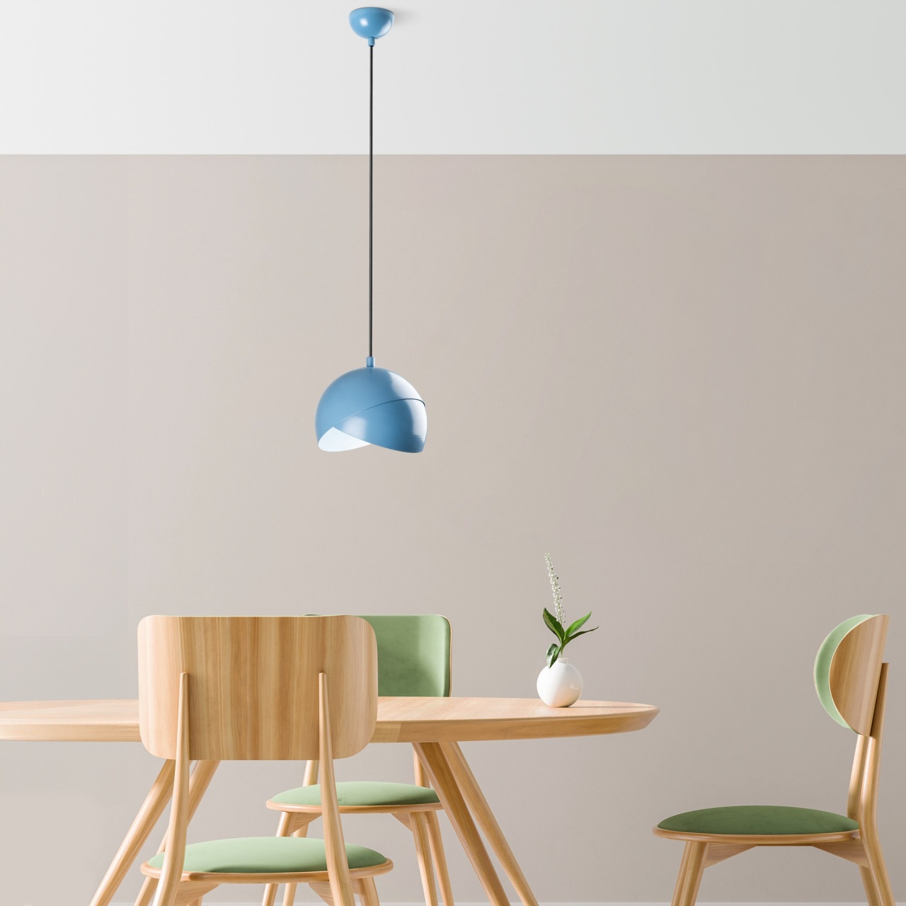 Lustra, Ember shade, UnicUtil, Culoarea Albastru Deschis - 1 | YEO