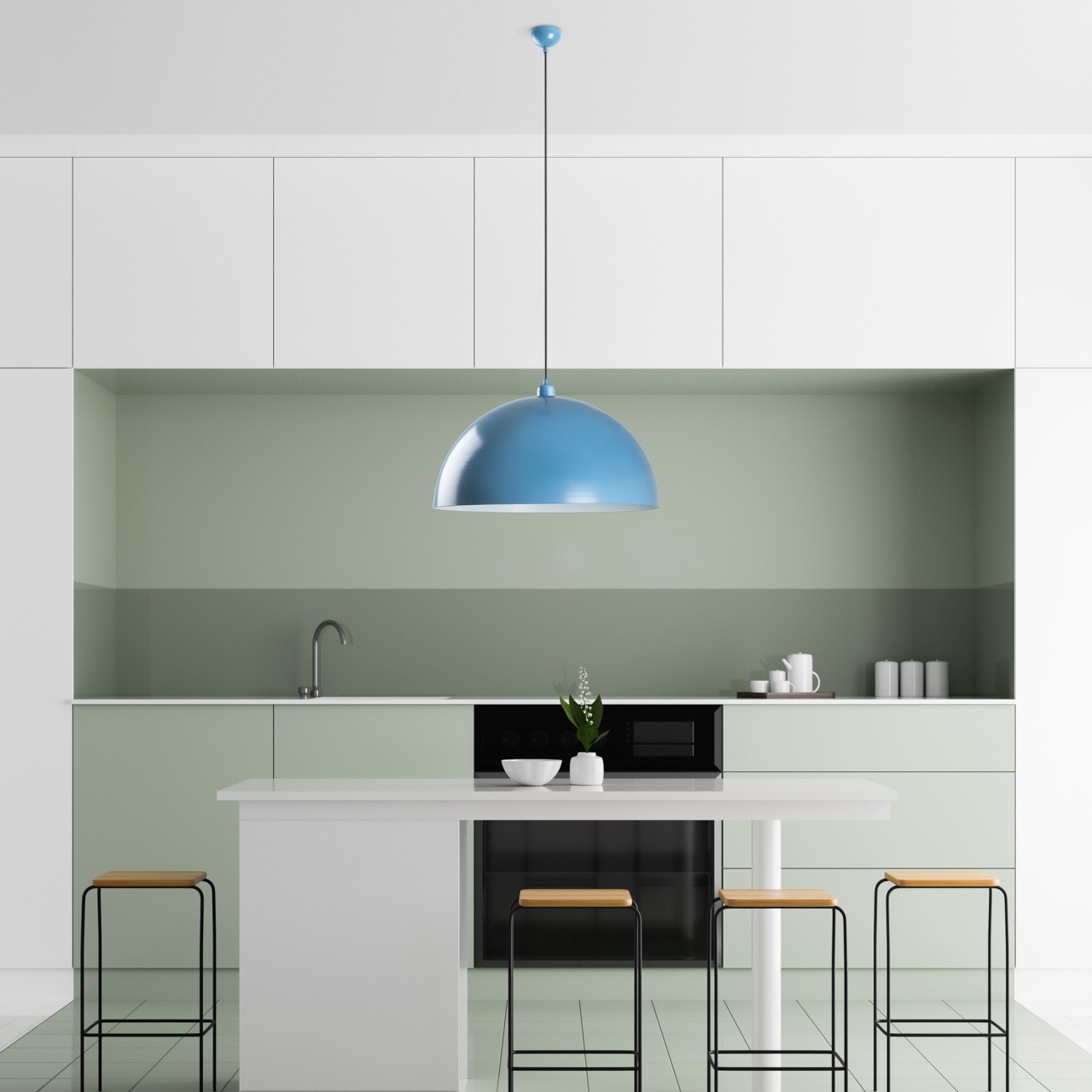 Lustra, Mist ember, UnicUtil, Culoarea Albastru Deschis - 2 | YEO