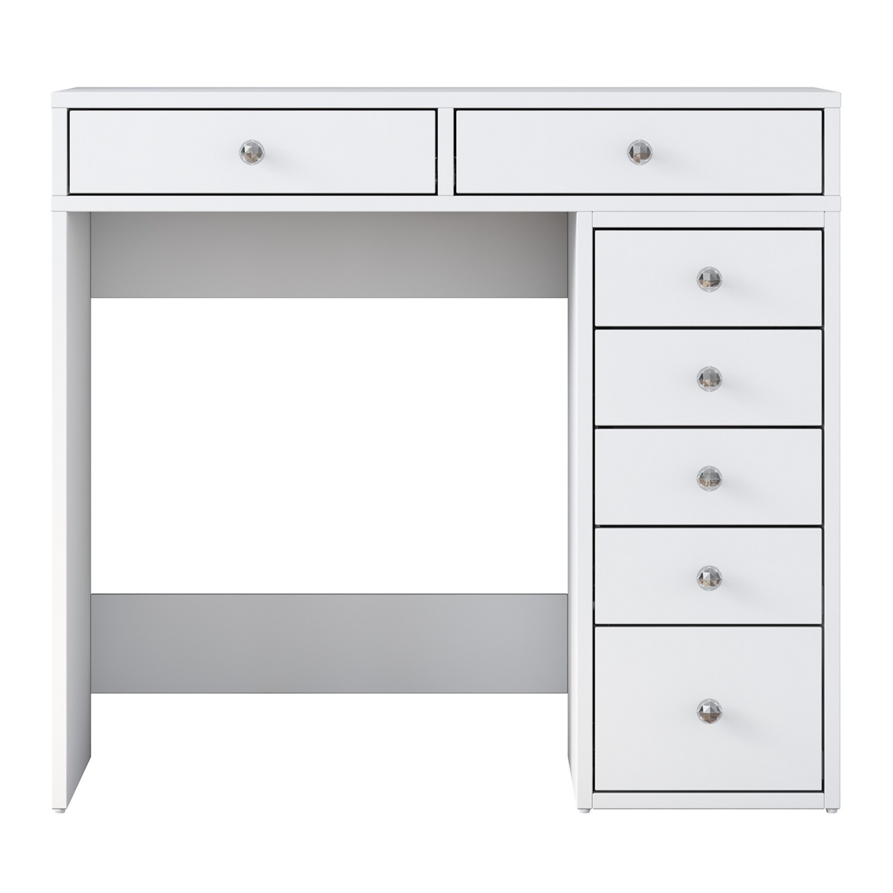 Masă de machiaj, Bj108 2437, UnicUtil, Alb, Lățime: 90 cm, Înălțime: 81,6 cm, Adâncime: 44,5 cm - view 2