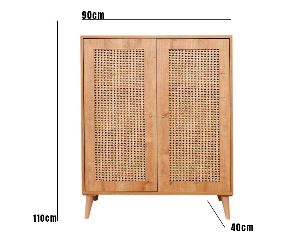 Masa decor, Hazeran Sideboard, UnicUtil, Stejar, Lățime: 40 cm, Lungime: 90 cm, Înălțime: 110 cm - view 2