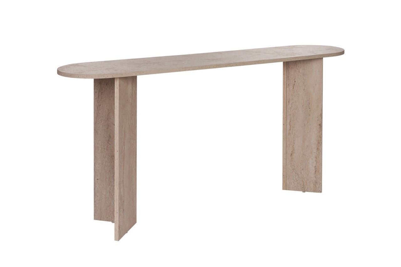 Masa decor, Sira Travertine, UnicUtil, Travertin, Lățime: 150 cm, Înălțime: 75 cm, Adâncime: 35 cm - view 8