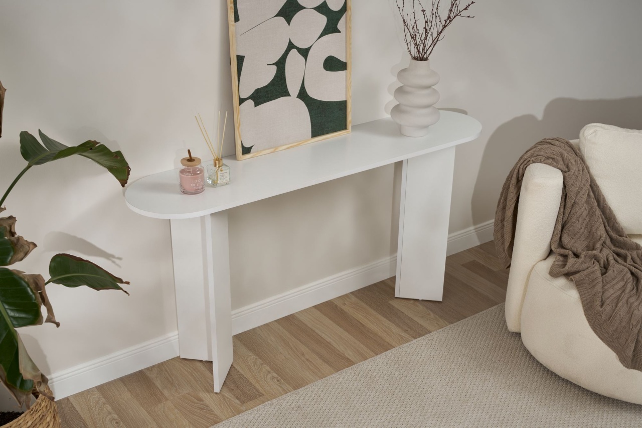 Masa decor, Sira White, UnicUtil, Alb, Lățime: 150 cm, Înălțime: 75 cm, Adâncime: 35 cm - view 3