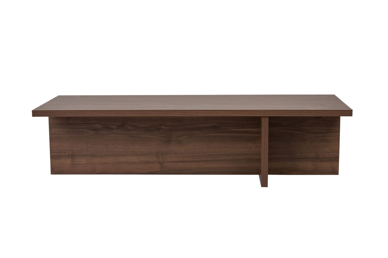 Măsuţă de cafea, Harbor Walnut, UnicUtil, Nuc, Lățime: 120 cm, Înălțime: 30 cm, Adâncime: 45 cm - view 6