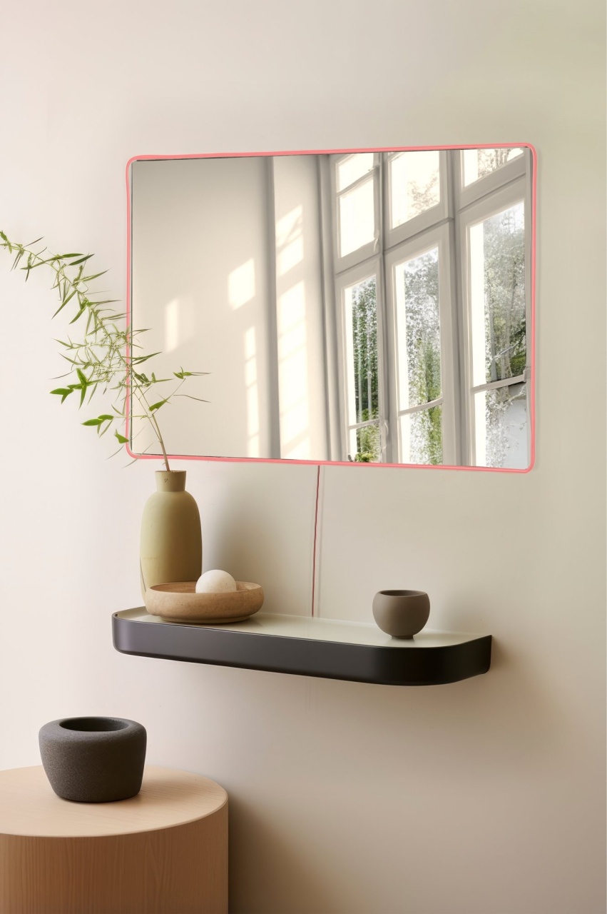 Oglinda, Leaf breeze, UnicUtil, Culoarea Roz - 3 | YEO