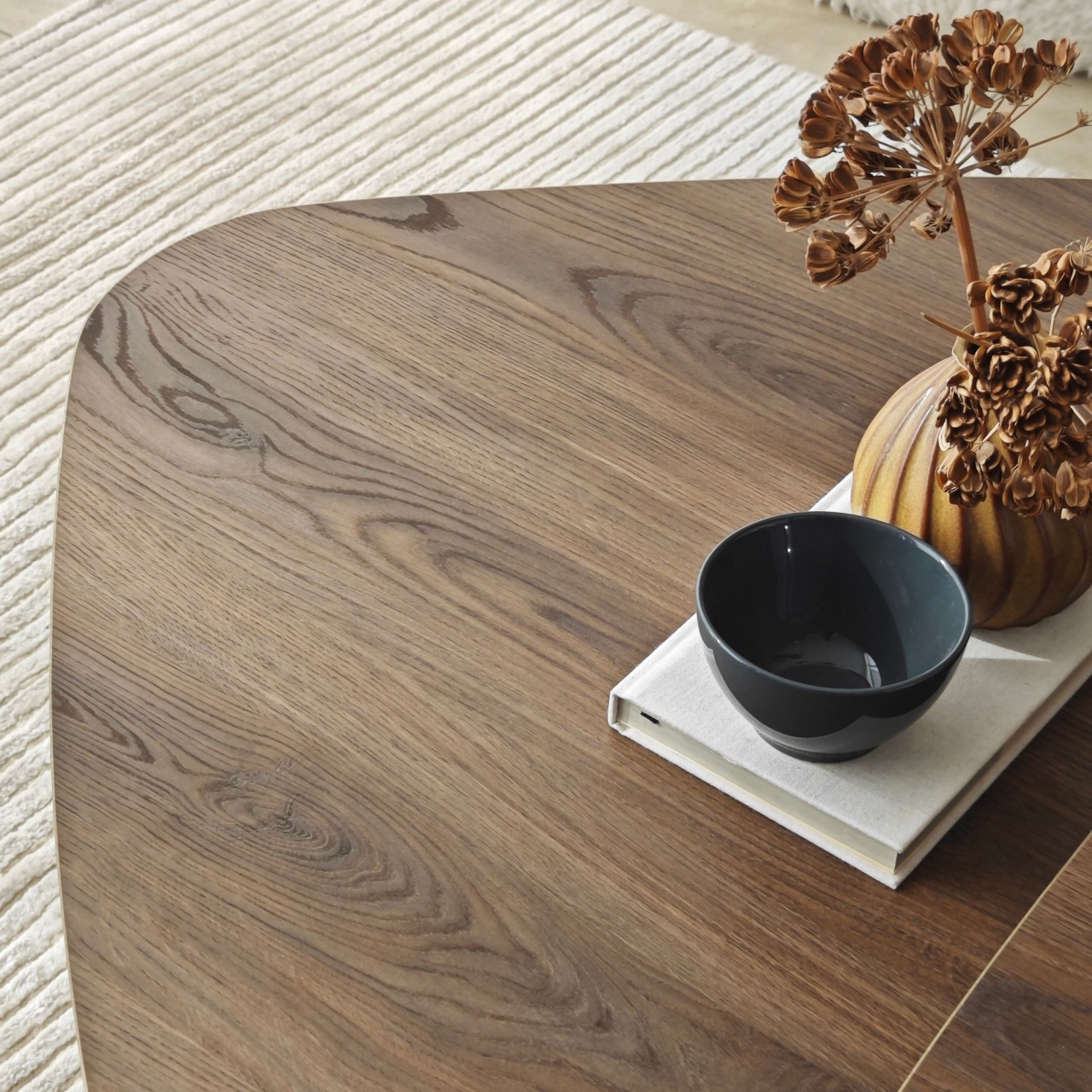 Set de măsuțe de cafea, Ballare Set, UnicUtil, Nuc, Lățime: 90 cm, Înălțime: 35 cm, Adâncime: 60 cm - view 5