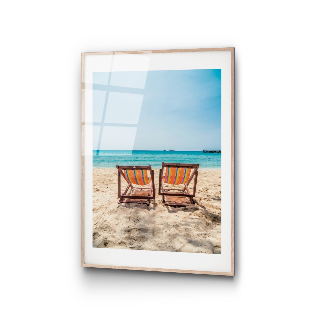 Tablou decorativ din sticla securizata, Stone wave, UnicUtil, Culoarea Multicolor - view 5