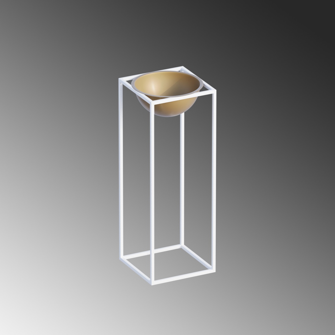 Vas Decorativ, Leaf shade, UnicUtil, Culoarea Alb Auriu - 4 | YEO