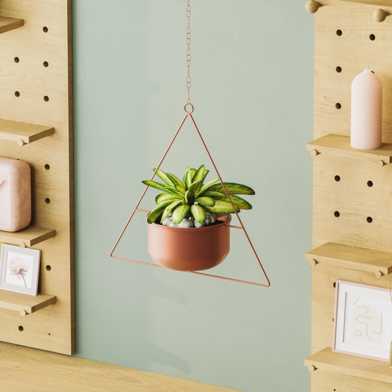 Vas Decorativ, Root ridge, UnicUtil, Culoarea Cupru - 1 | YEO